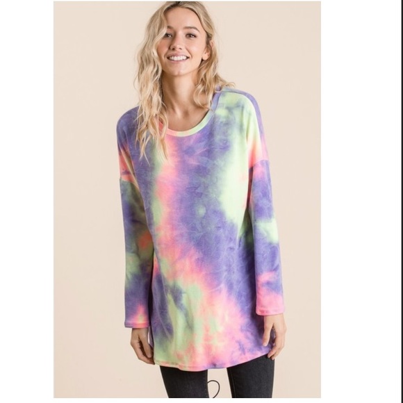 Small left ❤️tie-dye tunic top - Picture 7 of 10